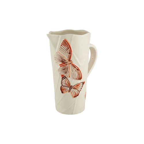 Image showing the Cloudy Butterflies Pitcher, 1.6L, White product.