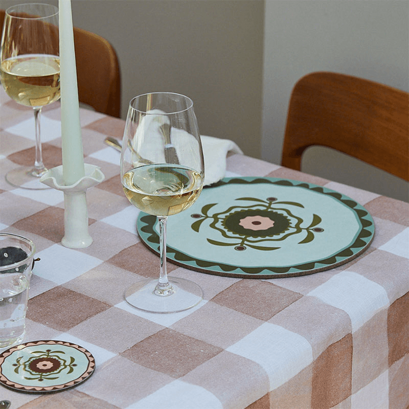 Patchwork Set of 6 Placemats, D29cm, Multi