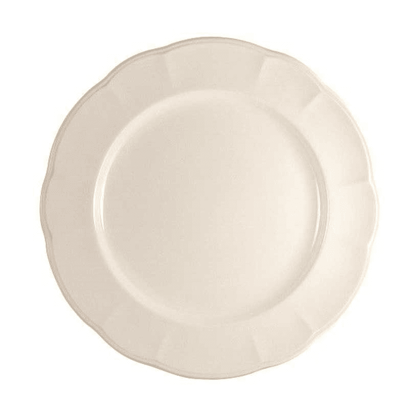 Vintage Dinner Plate, D26.5cm, Cream