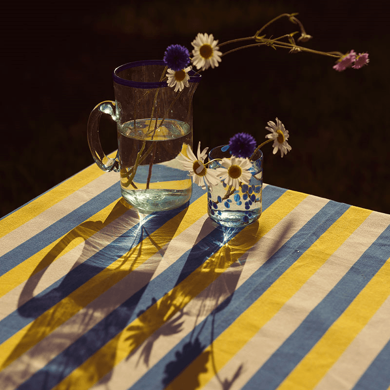 Claro Jug, 1L, Blue Rim