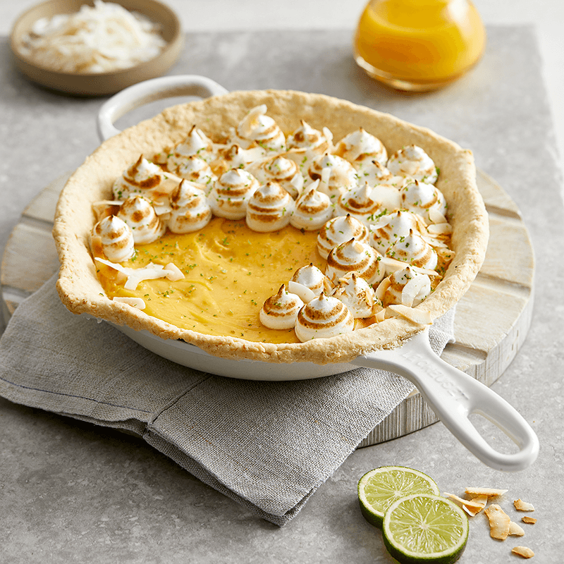 Signature Cast Iron Skillet with Metal Handle, 26cm, Meringue
