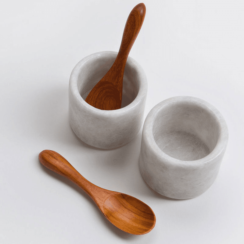 Mandalay Set of 2 Pinch Pots, D7cm, Marble