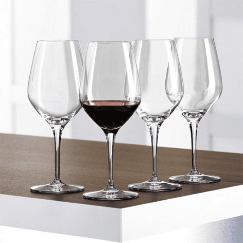 Image showing the Authentis Set of 4 Red Wine/Water Glasses, 480ml, Clear product.