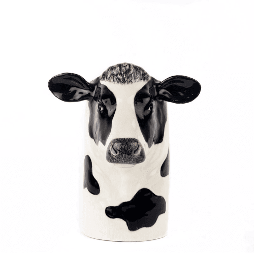 Image showing the Friesian Cow Utensil Pot, H20cm, Black/White product.