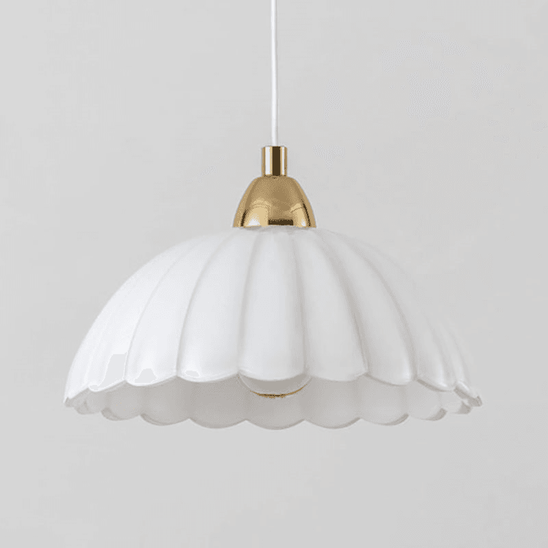 Flower Pendant Light, H187.5cm, Opal