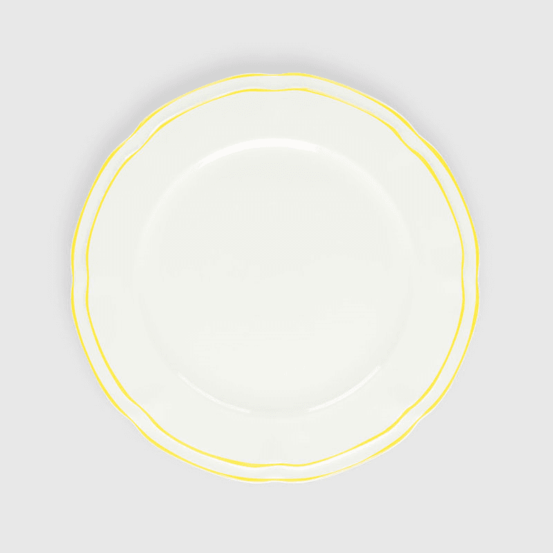 Provence Set of 4 Dinner Plates, D26cm, Yellow