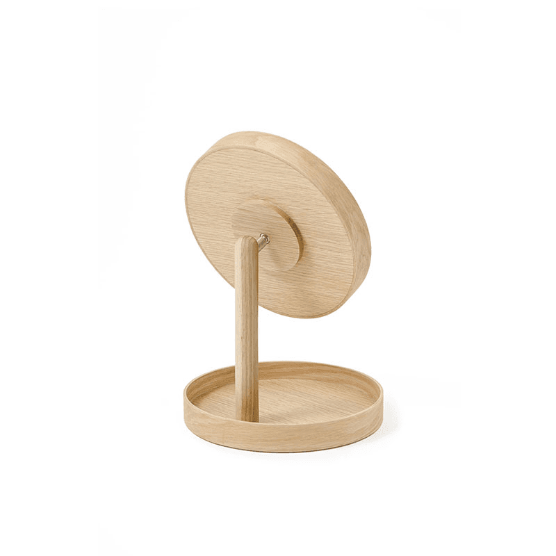 Look Magnify Mirror, H37 x D25cm, Oak
