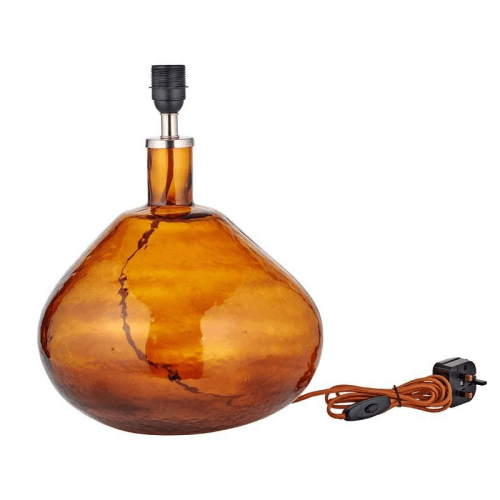 Image showing the Baba Glass Table Lamp, H33cm, Burnt Orange product.