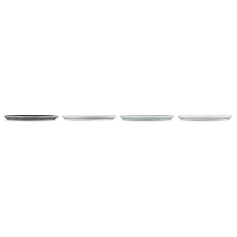 Stoneware Coupe Set of 4 Side Plates, 22cm, Multi