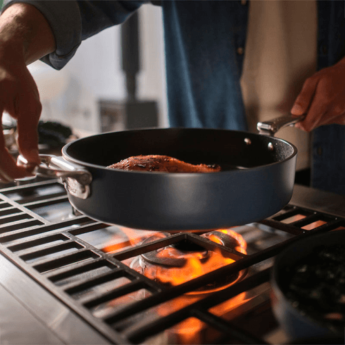 Image showing the Space Folding Frying Pan, 30cm, Midnight Blue product.