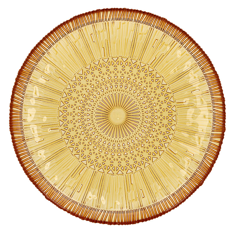 Kusintha Serving Dish, D30cm, Amber