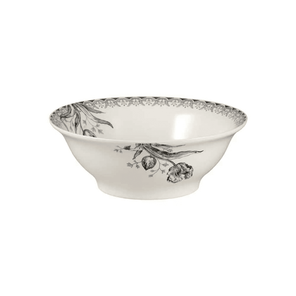 Gien- Tulipes Noires, Cereal Bowl, Set of 4