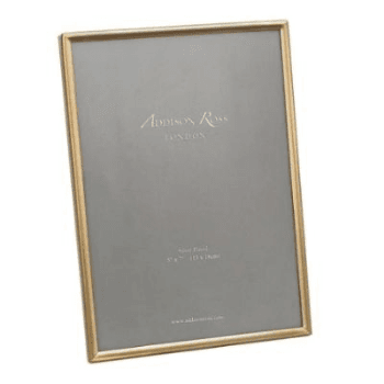 Photograph Frame, Fine Matt Gold, 5x7"