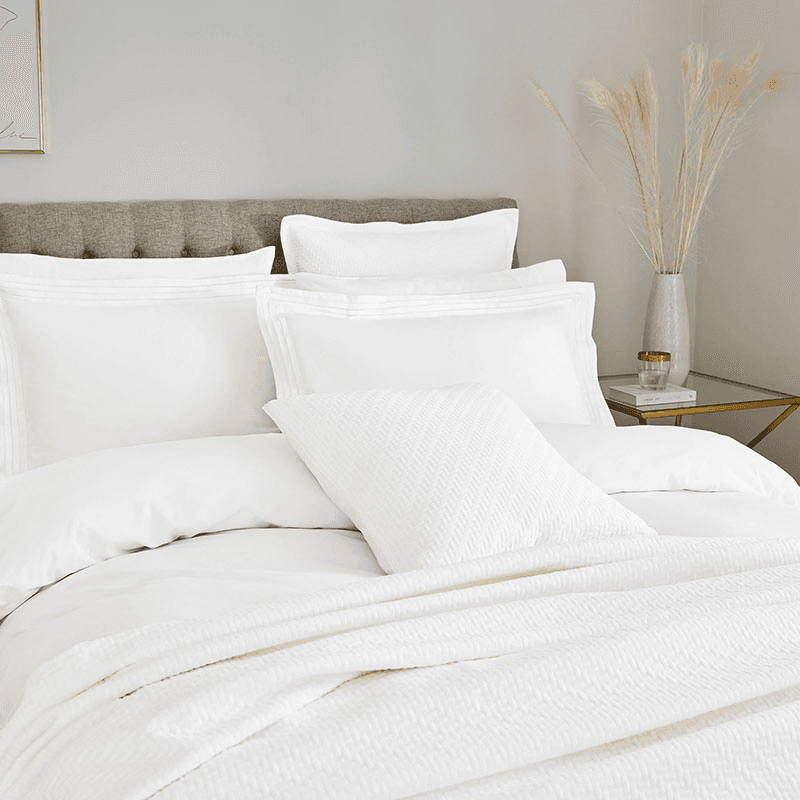 Vendi Duvet Cover, Super King, White