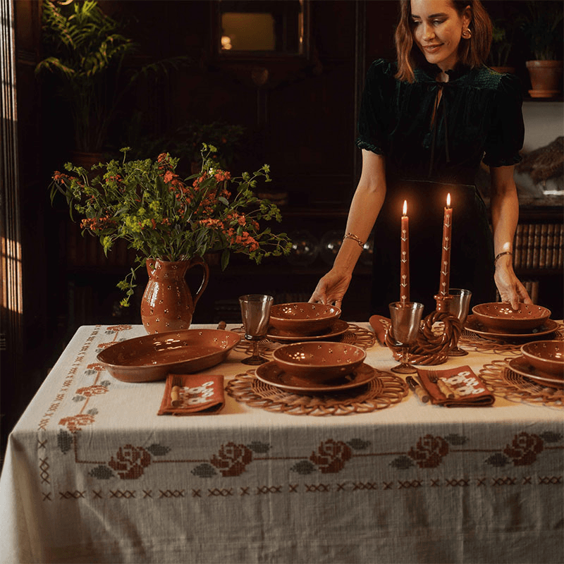 Dotty Large bowl, D22cm, Terracotta