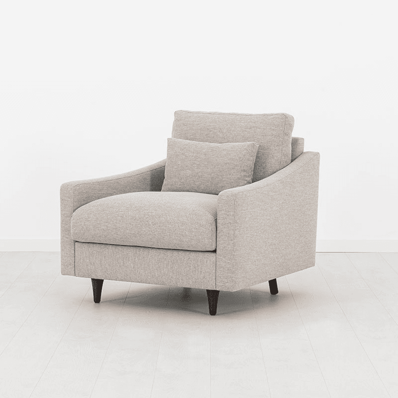 Model 07 Linen Armchair, Pumice