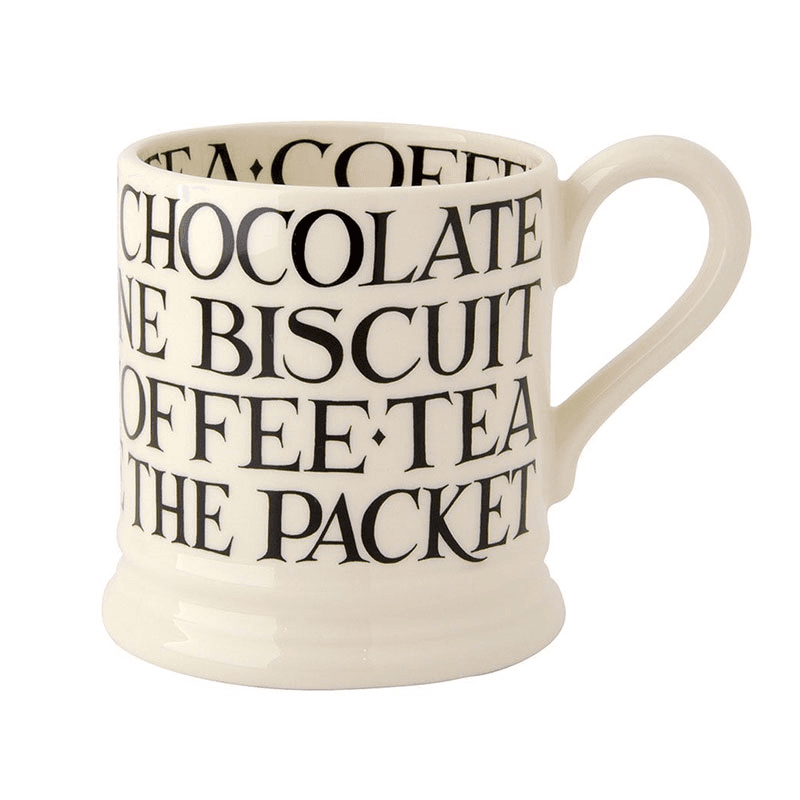 Black Toast Mug, 300ml, Cream