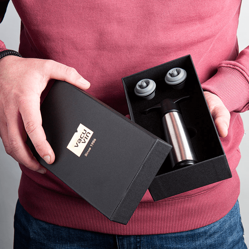 Wine Saver Gift Set, Stainless Steel