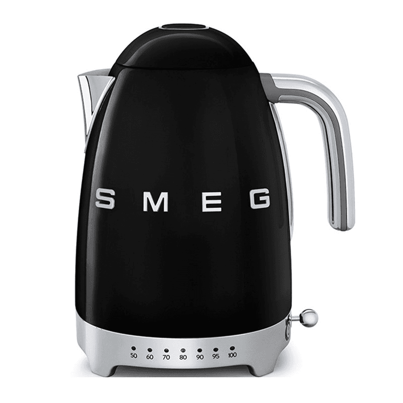 50's Retro Kettle with 7 temperature settings, 1.7 litres, Black