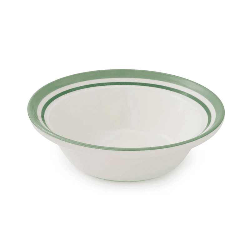 Potter's Stripe Set of 4 Oatmeal Bowls, D16.5cm, Green