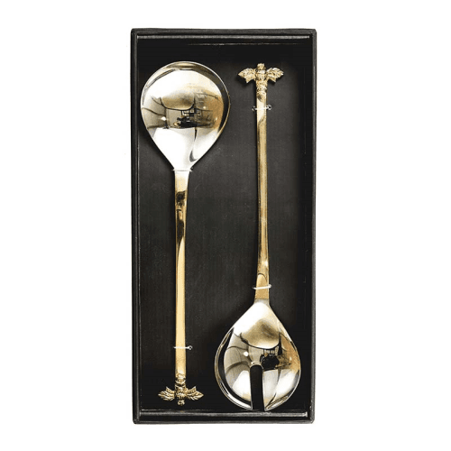 Image showing the Bee Salad Server Set, L28cm, Silver product.