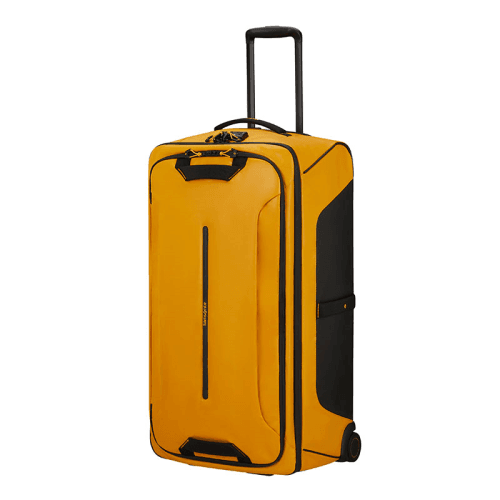Image showing the Ecodiver Duffle with Wheels, H79 x L44 x W31cm, Yellow product.