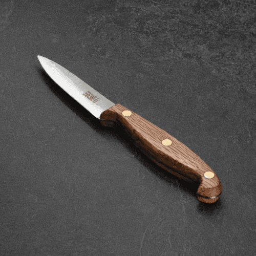 Image showing the Heritage Oak Vegetable Knife, 8cm product.