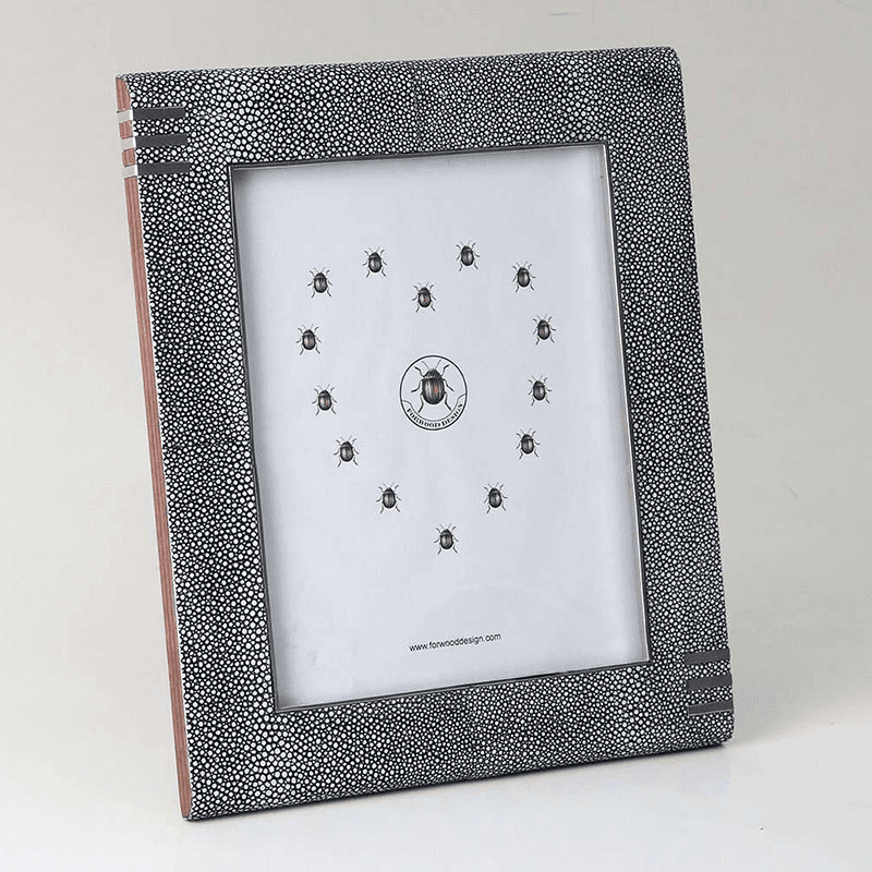 Chandler Photo  Frame, 10 x 8", Charcoal Shagreen