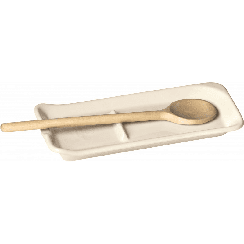 Ceramic Spoon Rest, Cream