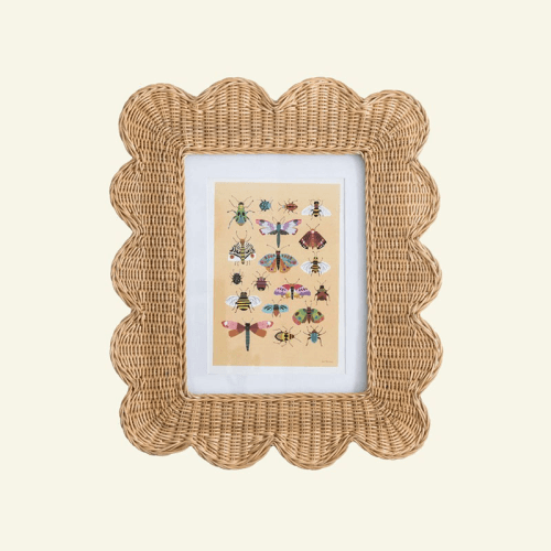 Image showing the Mimi Scalloped Photo Frame, A4, Natural product.