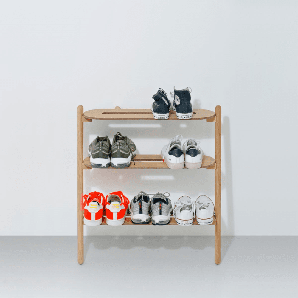 Heel Shoe tidy, H72 x W66 x D32cm, Natural