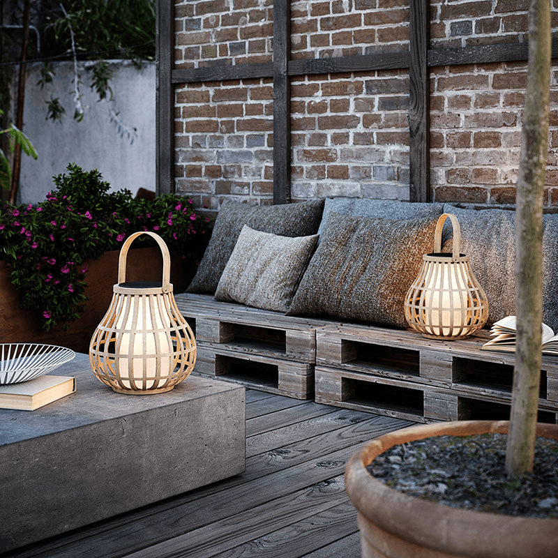 Leo Portable Solar Light, H30cm, Natural