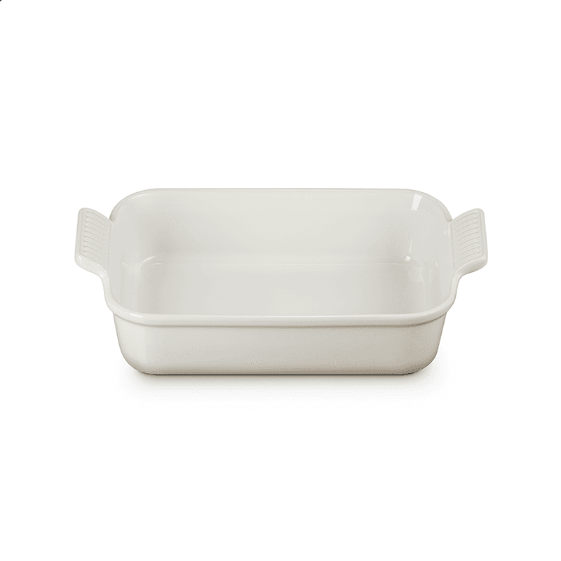 Stoneware Deep Rectangular dish, 26cm - 2.3 litre, Meringue