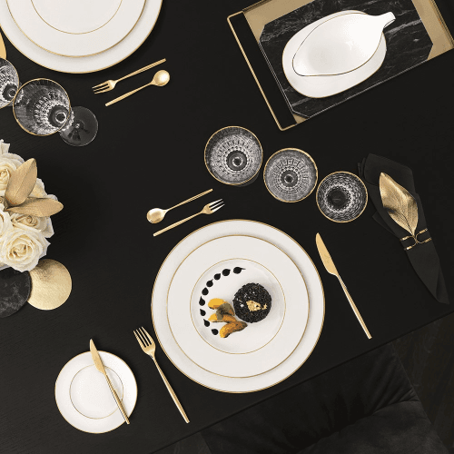 Image showing the Anmut Gold Dinner plate, D27.5cm, White/Gold product.