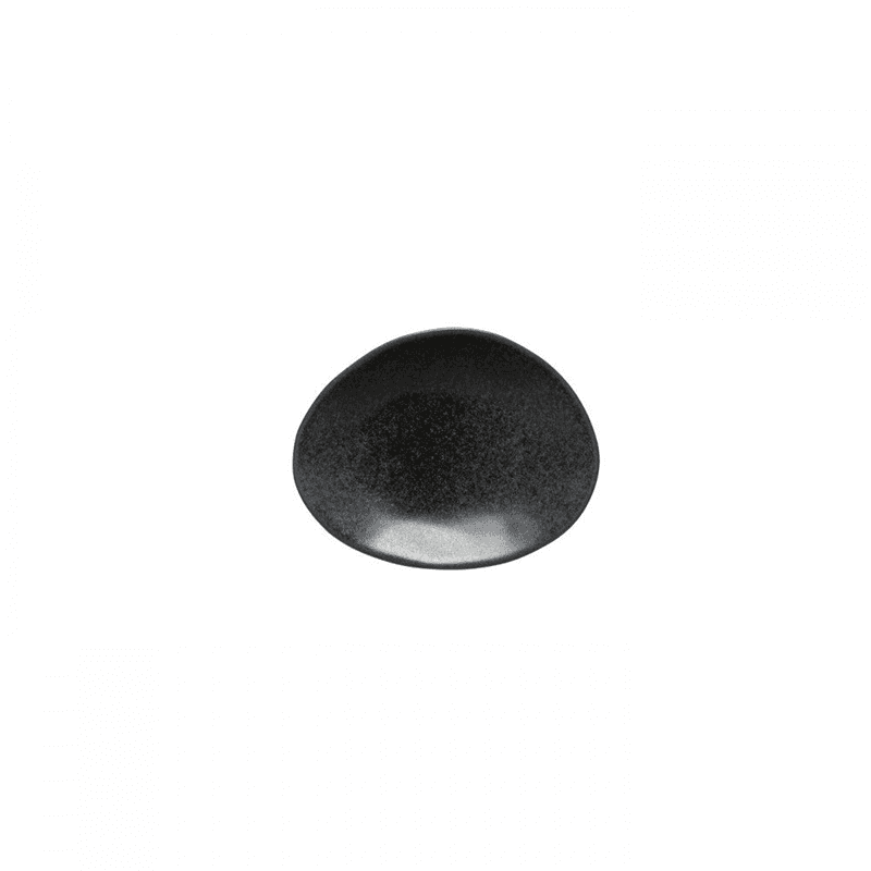 Livia Set of 6 Oval Plates, D16cm, Matte Black