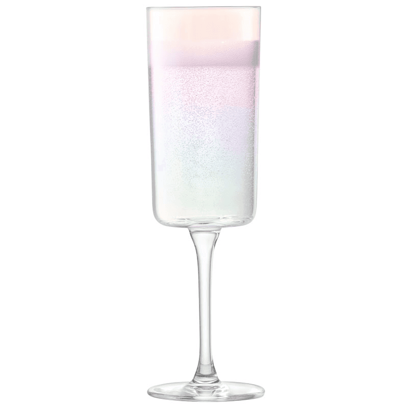 Iridescence Set of 2 Champagne Flutes, 210ml, Mother of Pearl
