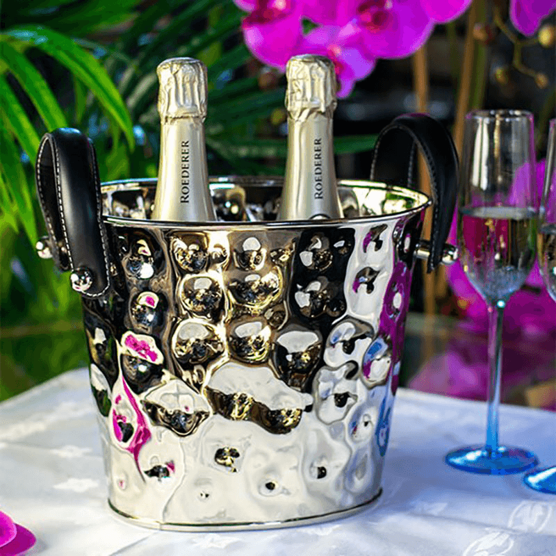 Polo Wine Cooler, H22.2 x W26.3 x D21.5 cm, Silver