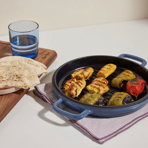 Image showing the Cast Iron Hot Grill, Blue Salt product.