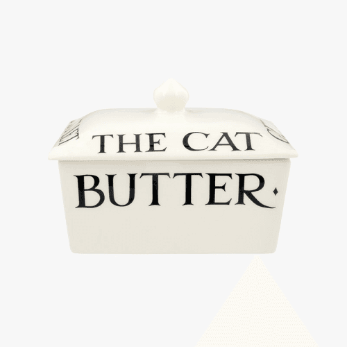 Image showing the Black Toast Butter Dish, L15 x W11.4 x H10cm, Cream product.