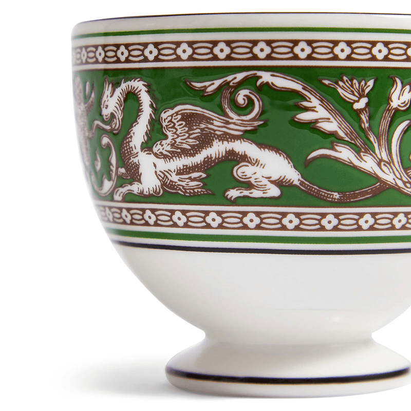 Florentine Teacup and Saucer, 174ml, Verde