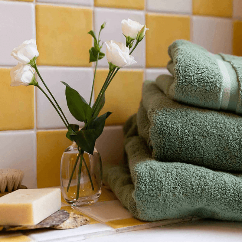 Hand Towel, Meadow Green