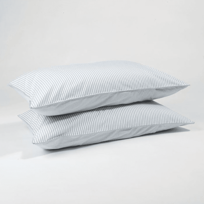 The Stripe 200 Thread Count Pair of Pillowcases, Standard, Blue