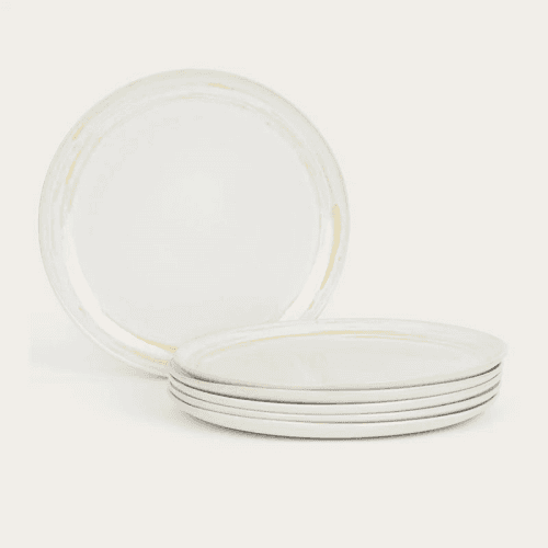 Image showing the Amberley Set of 4 Dinner Plates, D28cm, Yellow product.
