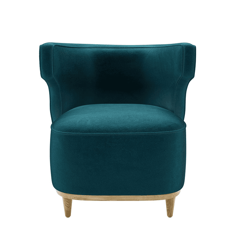 Edie Armchair, Deep Turquoise