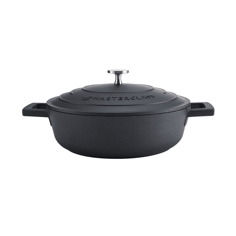 Cast Aluminium Casserole Dish, 2.5L, Black