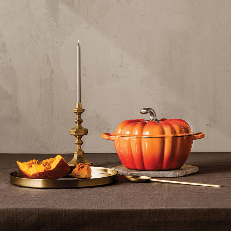 Signature Cast Iron Pumpkin Casserole, 24cm, Volcanic