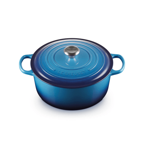 Image showing the Signature Cast Iron Round Casserole, 28cm, Azure product.