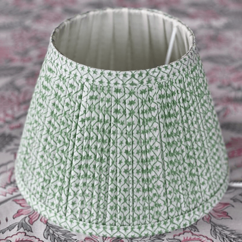 Stars & Squiggles Lampshade, 12", Green