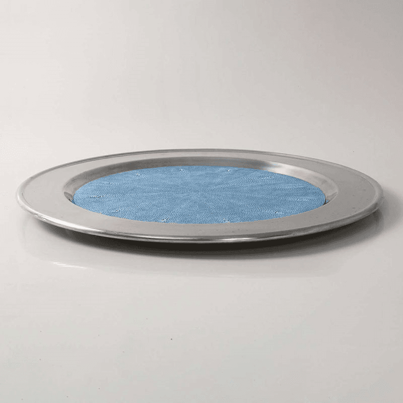 Duchess Serving Tray, D53cm, Blue Shagreen