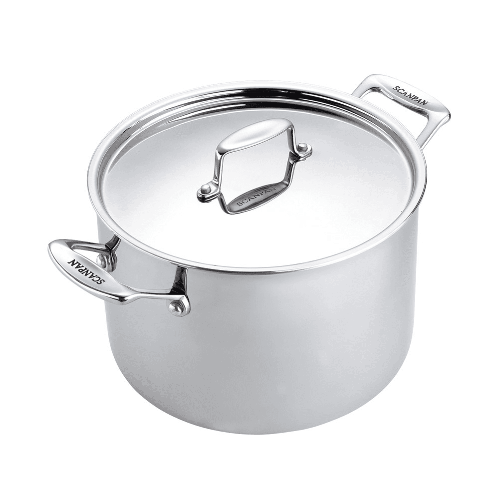Fusion 5 Stock pot with lid, 7.6 litre - D24, stainless steel